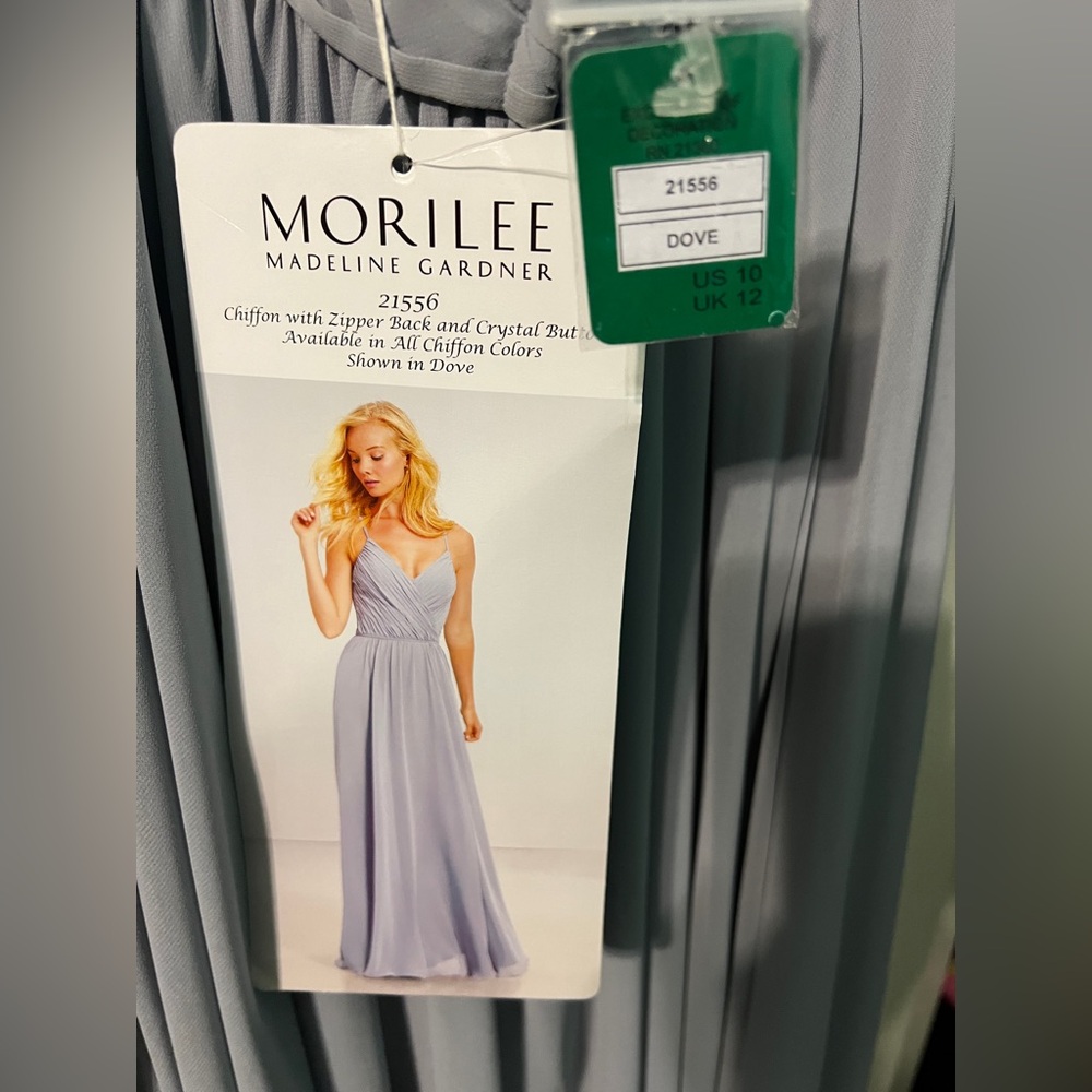 Morilee Madeleine Gardner |Chiffon Spaghetti Strap Formal  Dress | New w/Tags